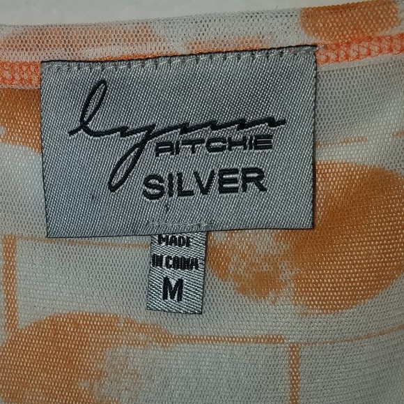 Lynn Ritchie | Orange & White Polka Dot Blouse - Picture 2 of 5